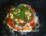鶏肉入り焼きチーズDEフライパンピザ♡作り方6写真