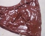 ミッキーキャラチョコのチョコレートケーキ作り方5写真