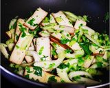 台湾★豆腐干とセロリのかんずり炒め作り方6写真