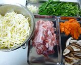 簡単！豚肉ともやしの野菜炒め作り方1写真