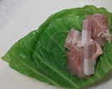 圧力鍋で鶏ムネとハムのキャベツ巻き蒸し作り方3写真