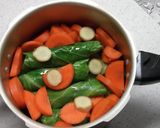圧力鍋で鶏ムネとハムのキャベツ巻き蒸し作り方4写真