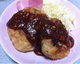 鶏胸肉で豆腐チキンハンバーグ☆作り方12写真