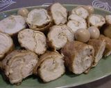 鶏胸肉の油揚げロール甘辛♪作り方6写真