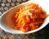 レンジｄｅバジルチーズにんじん作り方4写真