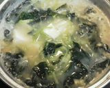 美味！キャベツ×豆腐×わかめの味噌汁☆*作り方5写真