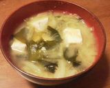 美味！キャベツ×豆腐×わかめの味噌汁☆*作り方6写真
