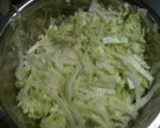 簡単 白菜のゴマ油炒め作り方1写真