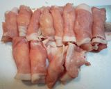 豚肉のチーズ巻 トマトと共に☆作り方1写真