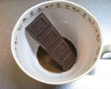 簡単カフェモカでハートのラテアート作り方3写真
