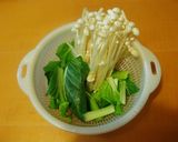 ✿えのきと卵とほうれん草のお味噌汁✿作り方1写真