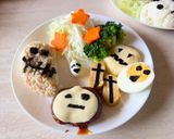 ハロウィンプレート❣️お化けだゾォ〜作り方1写真