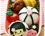 簡単♪おかっぱヘアの女の子＊キャラ弁作り方4写真