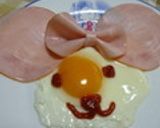 目玉焼きで～ミッキー(#^.^#)作り方6写真