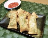 餃子の皮で☆海老と大葉の簡単ミニ春巻き作り方7写真