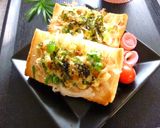 塩麹×葱・玉葱のカレー風味＊和風トースト作り方5写真
