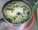 ほうれん草ととき卵のお味噌汁♪作り方7写真