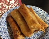 中国本場☆春節の春巻き♪ひき肉竹の子椎茸作り方12写真