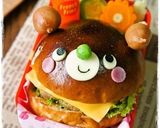 *キャラパン*ハンバーガーDEくまちゃん作り方5写真
