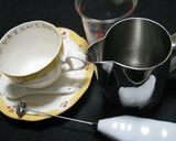 つぶつぶハートのカプチーノ作り方1写真