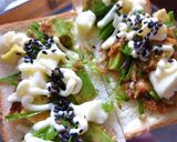 塩麹×アボカドのわさび風味のトースト作り方5写真