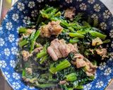 簡単★ほうれん草と牛肉の焼肉のたれ炒め作り方2写真
