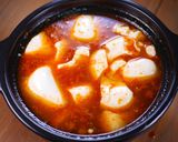 行列の韓国料理店の🍚スンドゥブチゲ🤩作り方5写真