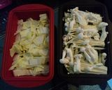 豚こま　ねぎ味噌蒸し作り方3写真