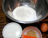♥もちもち台湾定番朝飯（蛋餅ダンビン）♥作り方1写真