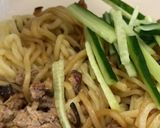 しいたけ香るピリ辛ジャージャー麺風作り方5写真