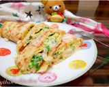 ♥もちもち台湾定番朝飯（蛋餅ダンビン）♥作り方14写真