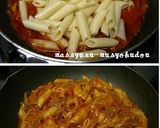 ■豚肉＆トマトのオニオンガーリックパスタ作り方4写真