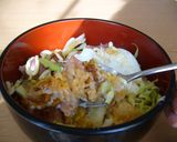 一石⑤鳥☆満点☆目玉焼き丼作り方5写真