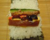 市販の具材(7種類)で恵方巻きの練習!作り方7写真