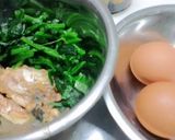 さば缶とホウレンソウの卵焼き☆作り方1写真