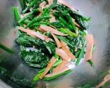 魚肉ｿｰｾｰｼﾞとほうれんそうのナムル作り方4写真