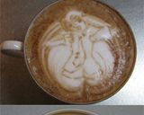 お絵描きラテアートの簡単キャンバス作り方10写真