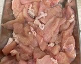 豚こま肉（鶏むね）かぼちゃ舞茸の甘辛炒め作り方2写真