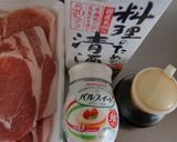 とんかつ用肉で、豚肉のしょうゆ炒め作り方1写真