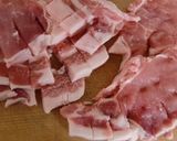 とんかつ用肉で、豚肉のしょうゆ炒め作り方2写真