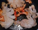 とんかつ用肉で、豚肉のしょうゆ炒め作り方4写真