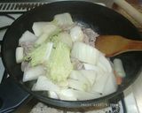 野菜と豚肉のゴマ味噌煮作り方3写真