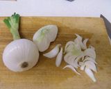 新玉ねぎのオリーブオイル漬け作り方1写真