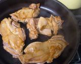 鶏もも肉のオリーブオイル焼き（醤油味）作り方3写真