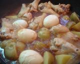 鶏手羽元と新じゃがのにんにく醤油煮作り方2写真
