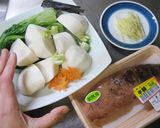 生たらこ蕪と炊く。【蕪とたらこの花煮】作り方3写真