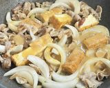 厚揚げと玉ねぎの豚バラ「マヨ味噌」炒め作り方8写真