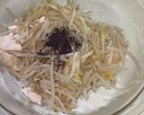 ゆかりで簡単梅風味鶏肉もやしナムル作り方4写真