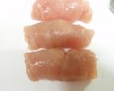➏　鶏の柚子胡椒巻き✿みぞれあんかけ　➏作り方5写真