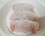 ➏　鶏の柚子胡椒巻き✿みぞれあんかけ　➏作り方6写真